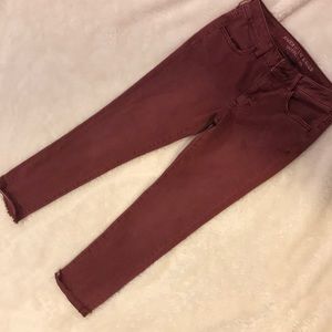 Maroon American eagle jeans